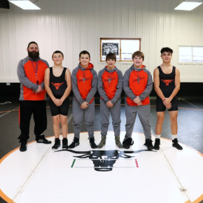 Wrestling team photo